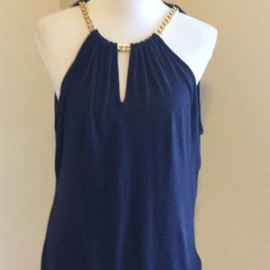 MICHAEL Michael Kora Navy Blue Top
